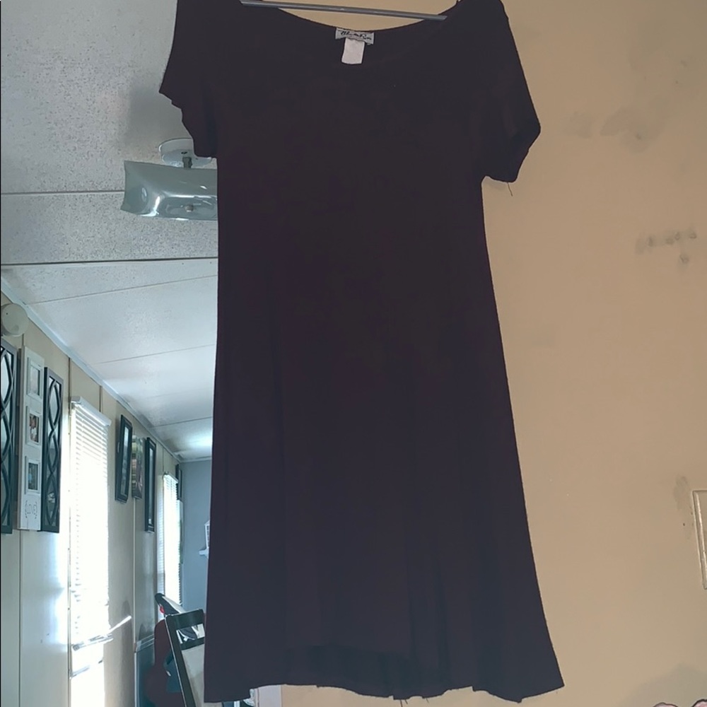 Burgundy dress
